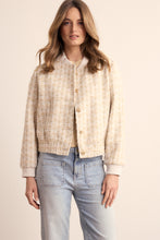 Afbeelding in Gallery-weergave laden, Tweed Bomber Jacket Q09-19-802 1227 PebbleMelange