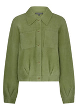 Afbeelding in Gallery-weergave laden, Faux Fur Knitted Jacket Q14-17-801 6501 Moss