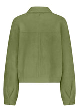Afbeelding in Gallery-weergave laden, Faux Fur Knitted Jacket Q14-17-801 6501 Moss