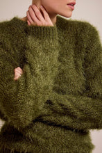 Afbeelding in Gallery-weergave laden, Hairy Yarn Jumper Y08-17-601 006501 Moss