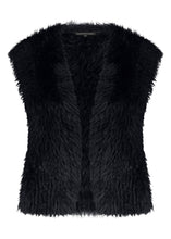 Afbeelding in Gallery-weergave laden, Hairy Yarn Vest O05-17-701 009000 Black