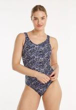 Afbeelding in Gallery-weergave laden, Swimsuit v-neck soft cup 60255 5058 water waves