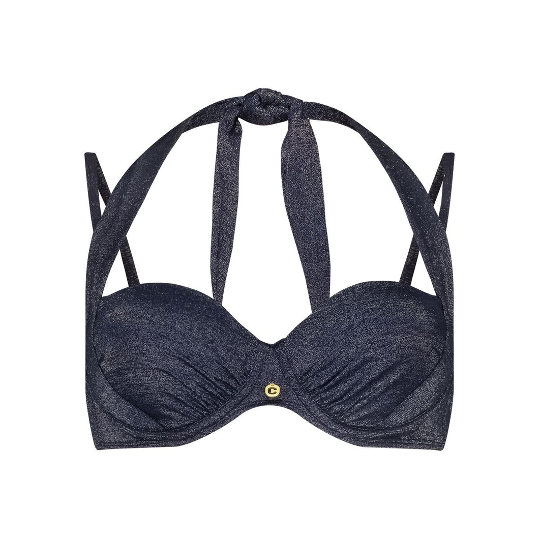Bikini top multiway padded wired 60402 5085 royal blue