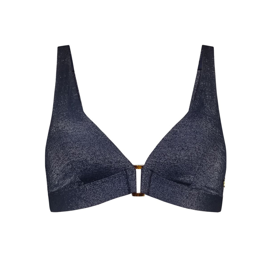 Bikini top triangle buckle push-up 60293 5085 royal blue