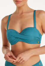 Afbeelding in Gallery-weergave laden, Bikini top twisted padded wired 60279 3238 sea blue
