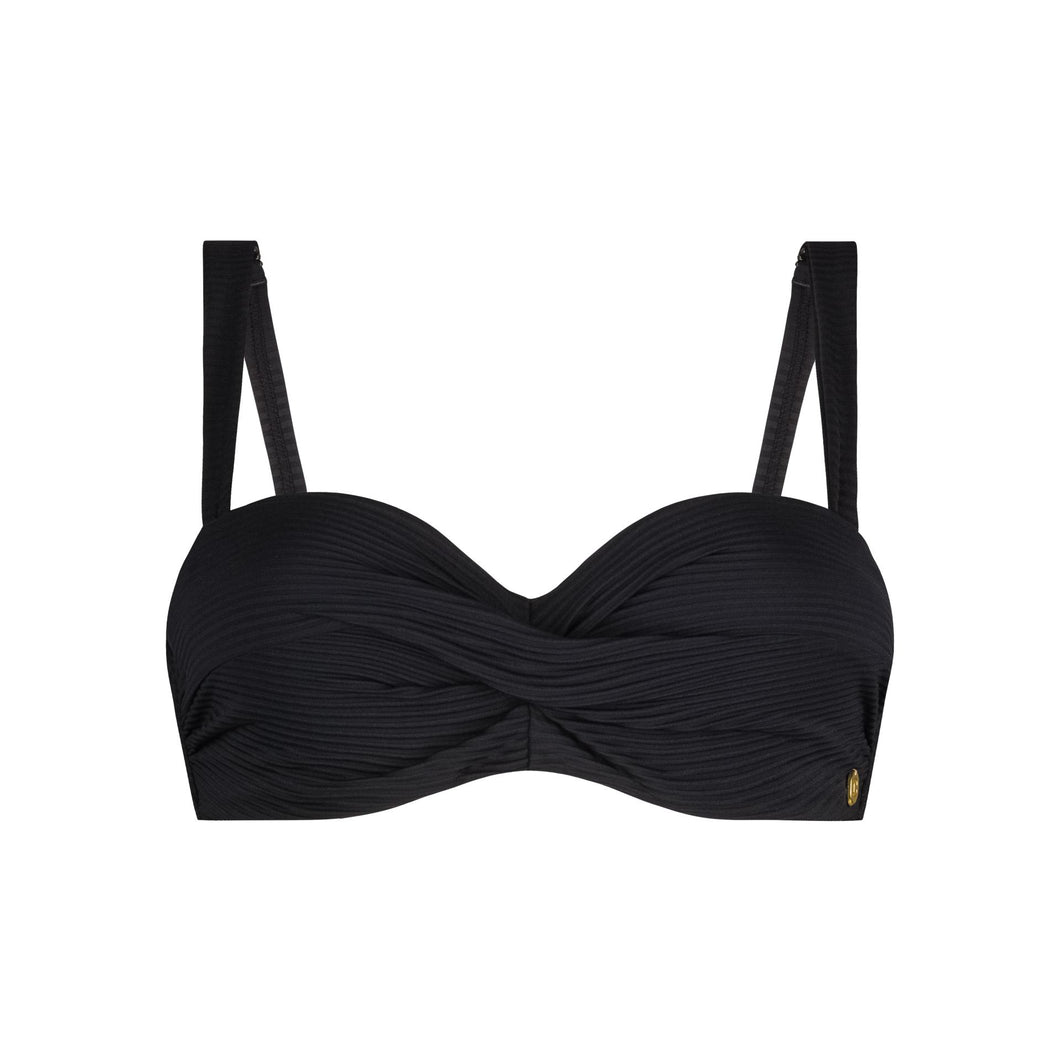 Bikini top twisted padded wired 60282 090 black
