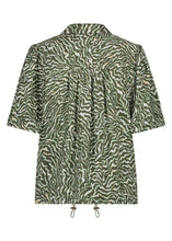 Afbeelding in Gallery-weergave laden, Blouse Zebra Swirl C21-15-301 009996  Print Greens
