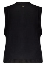 Afbeelding in Gallery-weergave laden, Cable Stitch Vest Y04-17-702 9000  Black
