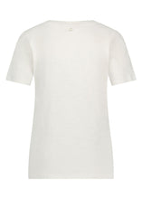 Afbeelding in Gallery-weergave laden, Crochet-Detailed T-Shirt C21-16-402 001100 Off white
