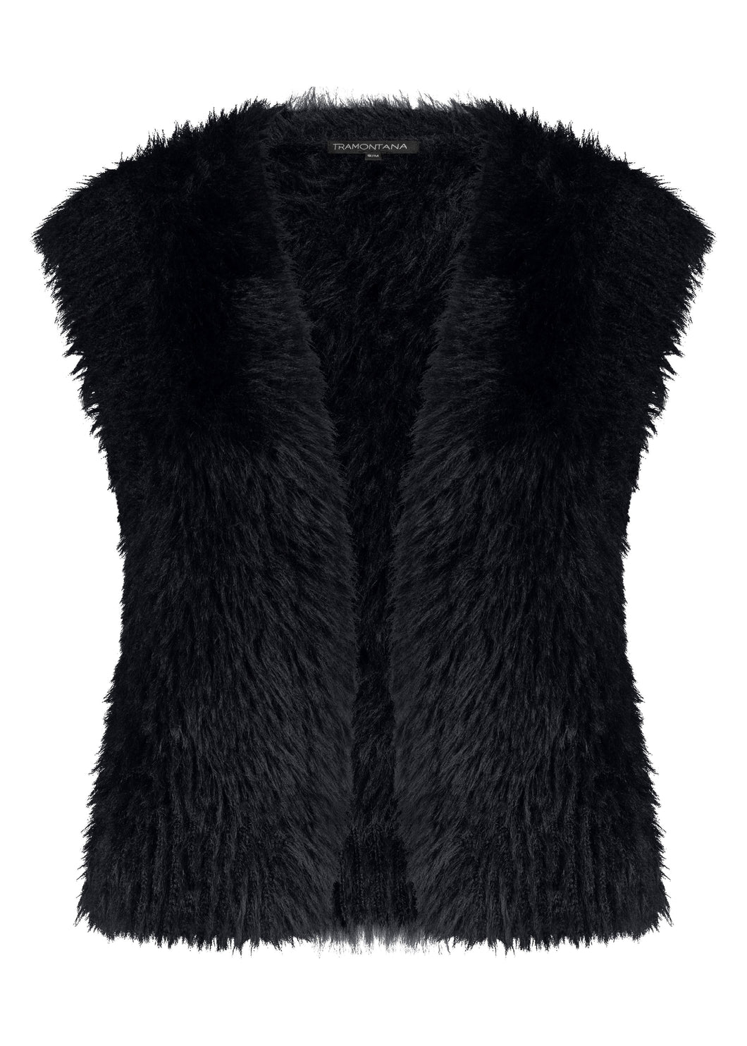 Hairy Yarn Vest O05-17-701 009000 Black