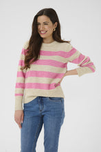 Afbeelding in Gallery-weergave laden, KAnielStripedPullover10511212108950FeatherGrayMel_Pinkmelange__1
