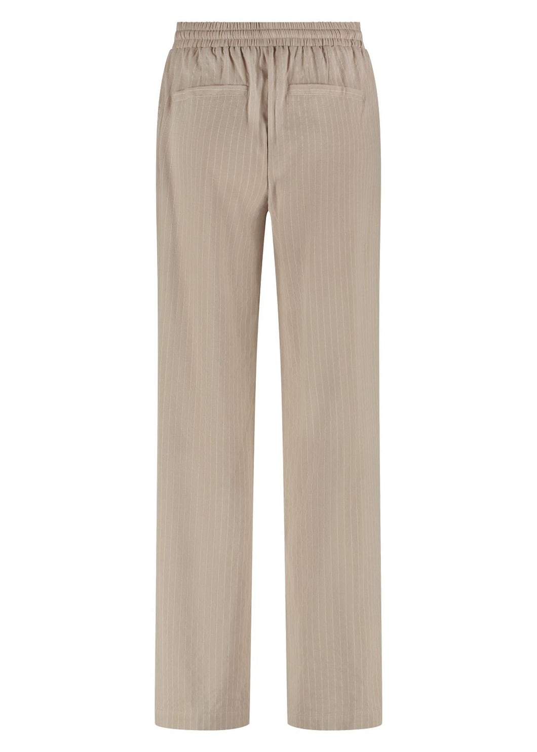 Pinstripe Elasticated Trousers C22-15-101 002000 Sand