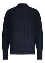 Afbeelding in Gallery-weergave laden, Puff-Sleeve Jumper Cables  Y13-18-601 005032 Midnight
