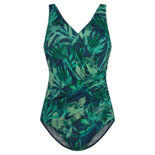 Afbeelding in Gallery-weergave laden, Swimsuit v-neck soft cup 60376 6037 water lily teal
