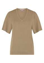 Afbeelding in Gallery-weergave laden, V-Neck Lurex Jumper Y07-15-601 002000 Sand
