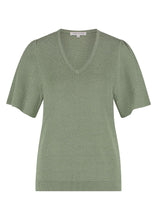 Afbeelding in Gallery-weergave laden, V-Neck Lurex Jumper Y07-15-601 005725  Pistacchio
